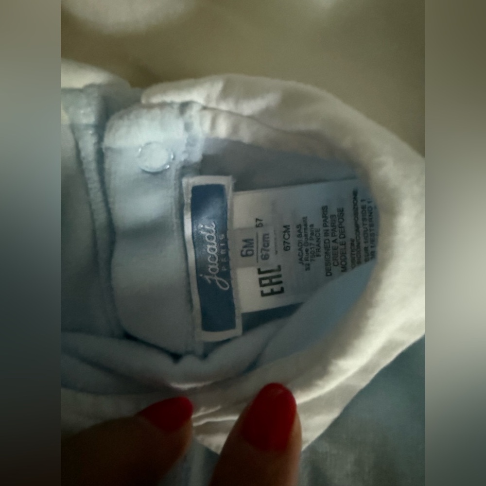 Jacadi Light Blue Kids One Piece Footie